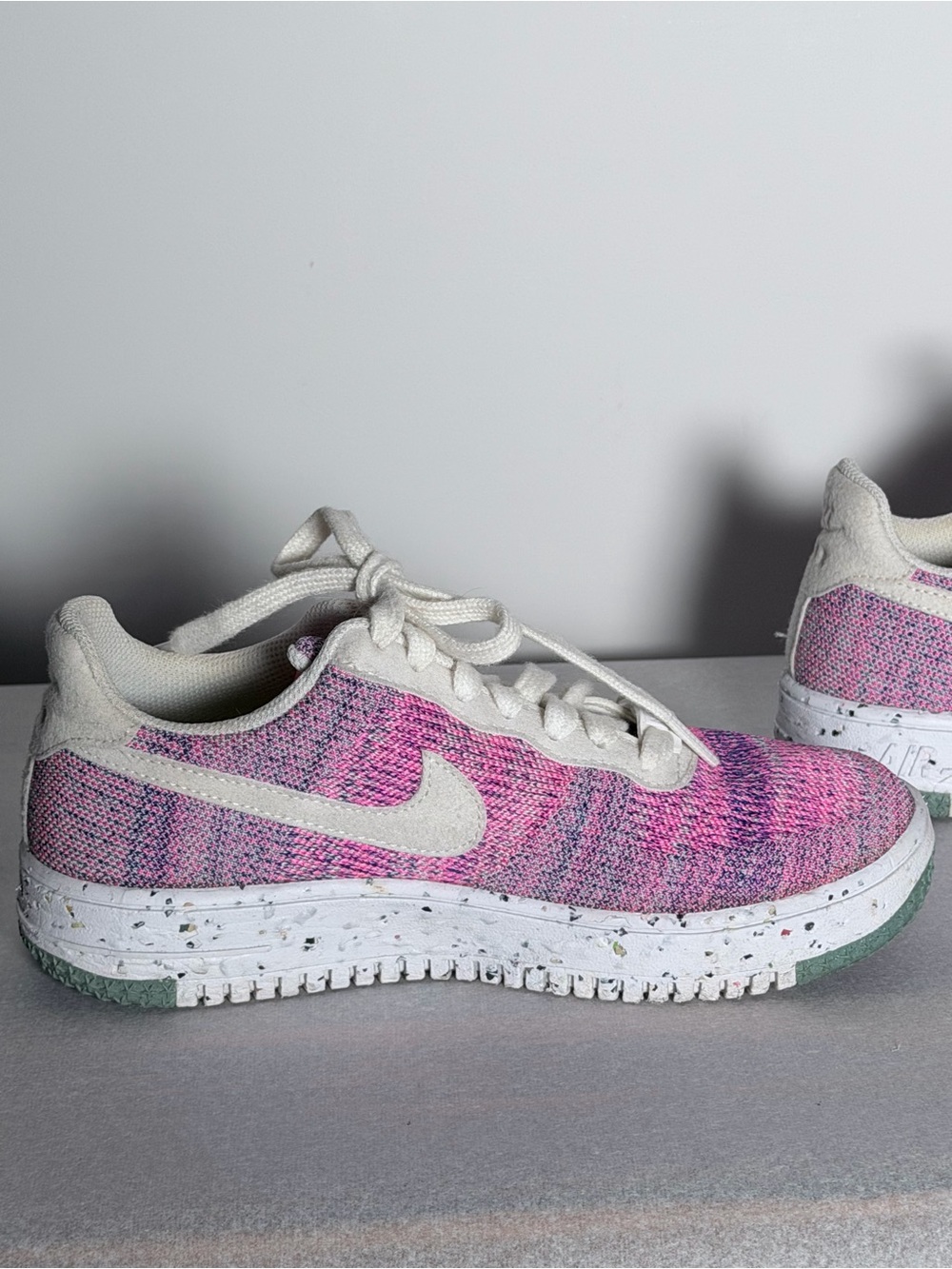 Nike - (WMNS) Nike Air Force 1 Crater Flyknit 'Fuchsia Glow' Size 7 - Picture 5 of 13
